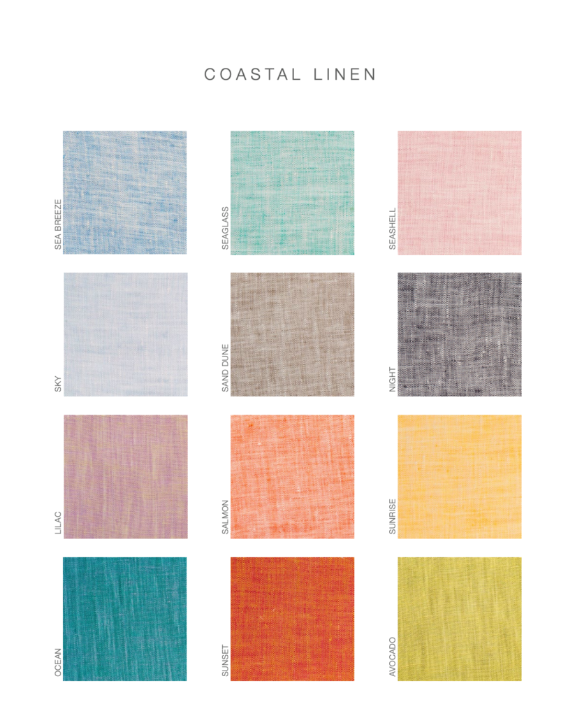 coastal linen album cover swatches