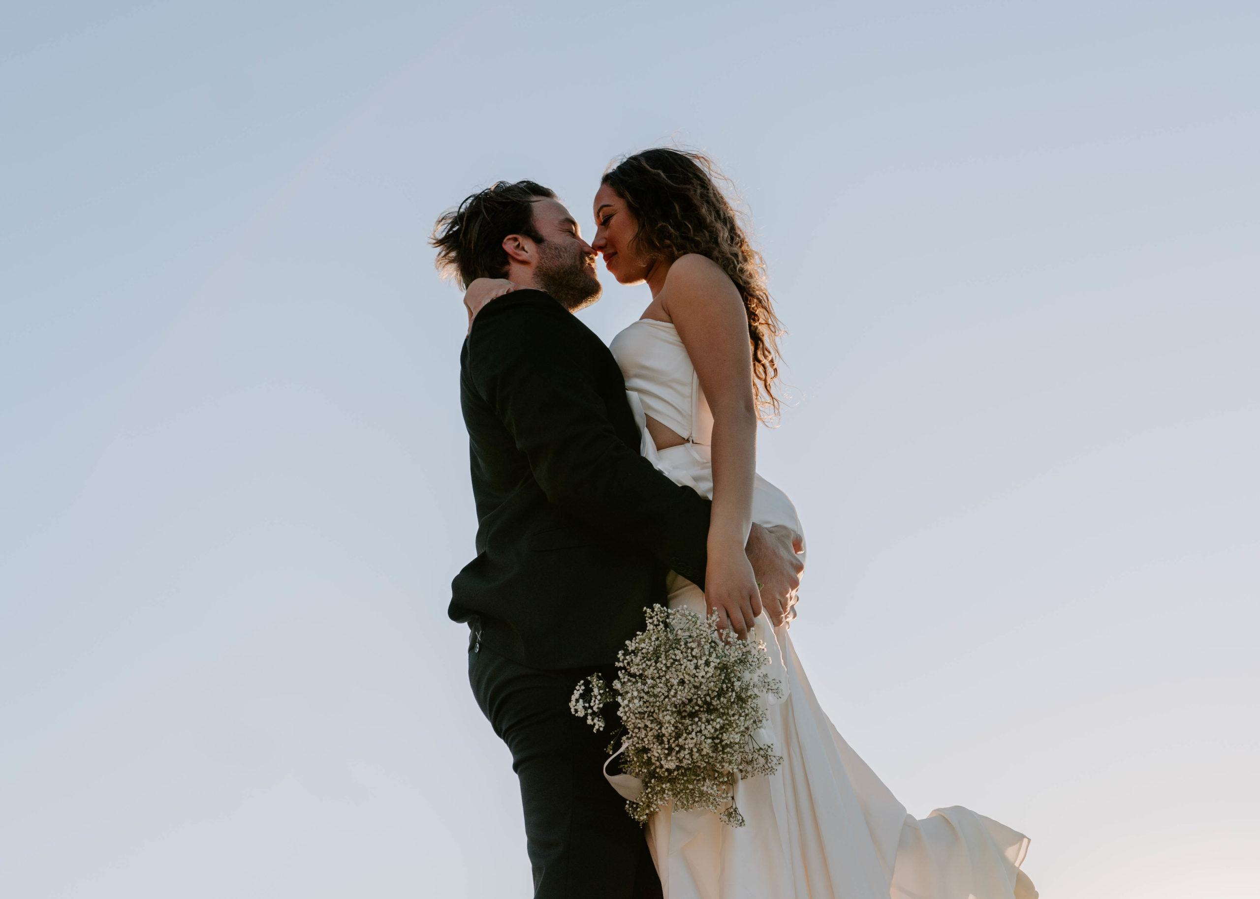 Jas and Noah were beautiful during their wedding in Joshua Tree.