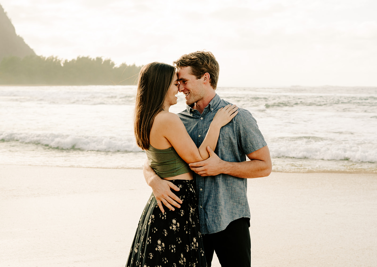 Kauai Beach Engagement Photos 