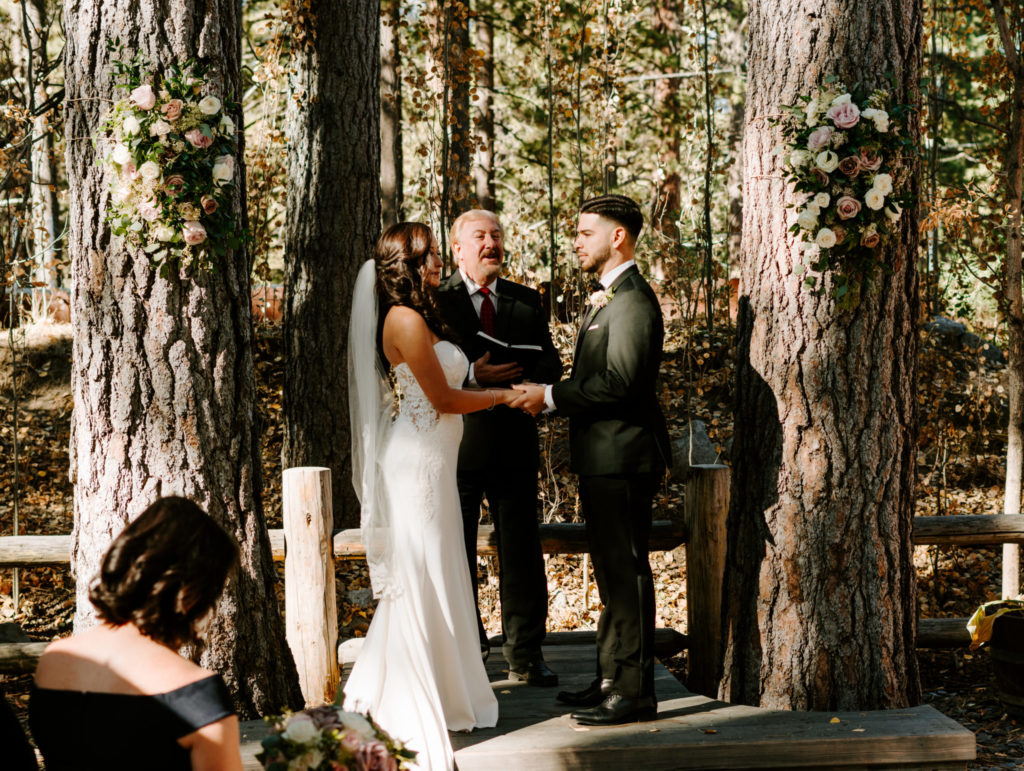 Lake Tahoe wedding ceremony