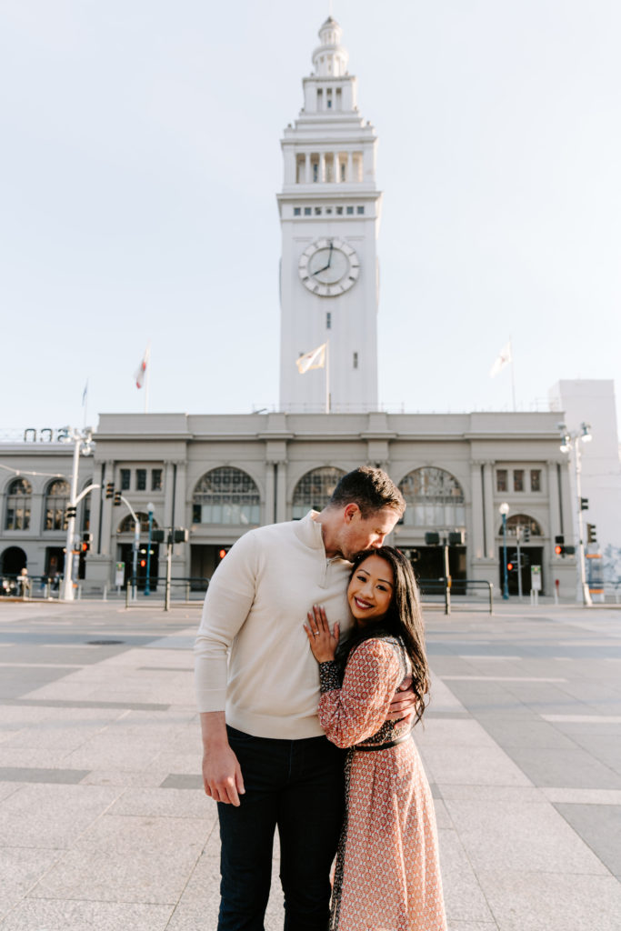 Couple engagement photos in San Francisco.