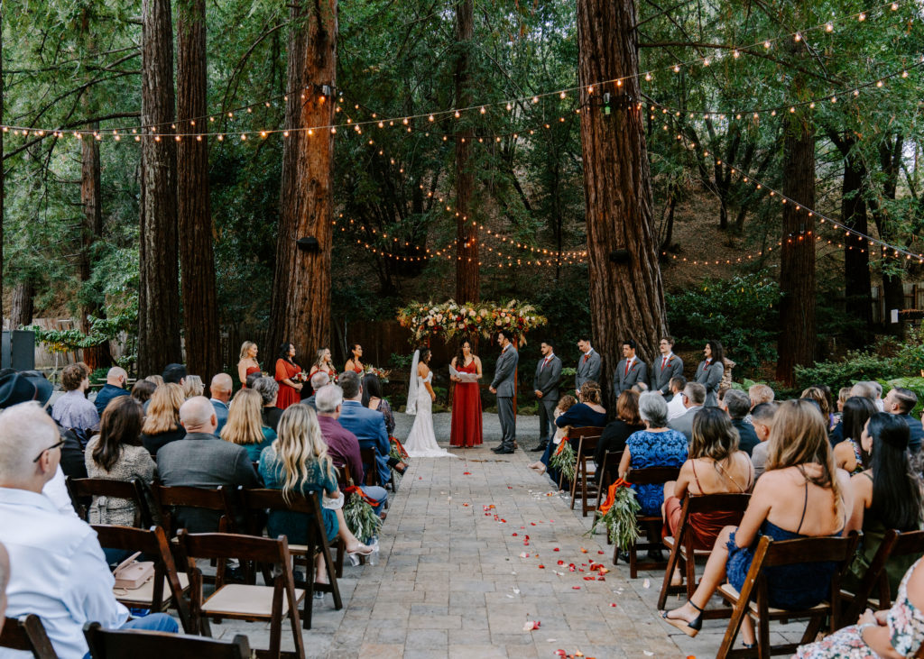 deer park villa wedding ceremony