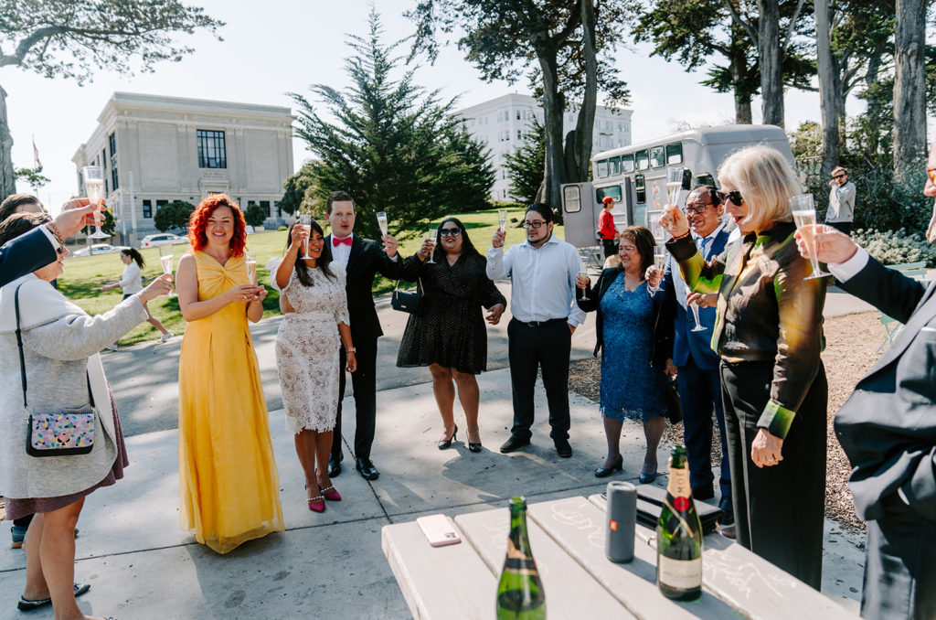 wedding reception at alamo square sf