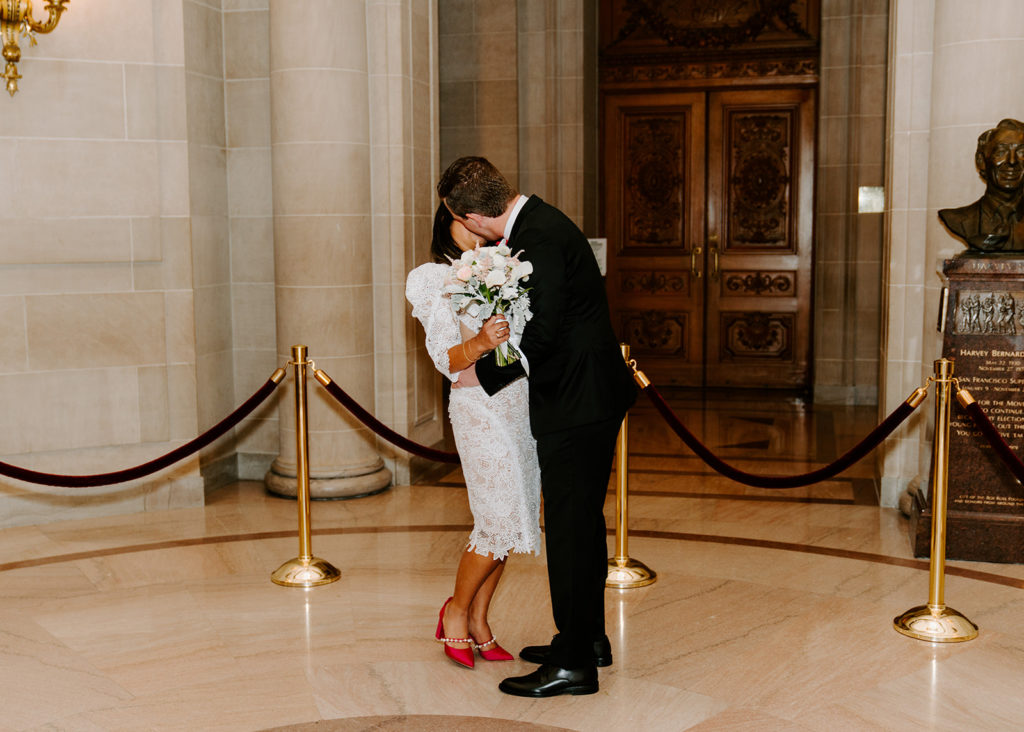 first kissing after getting married