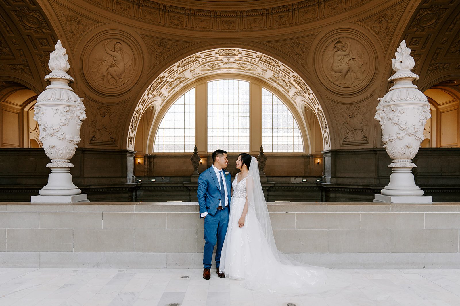 Couple getting married in San Francisco City Hall